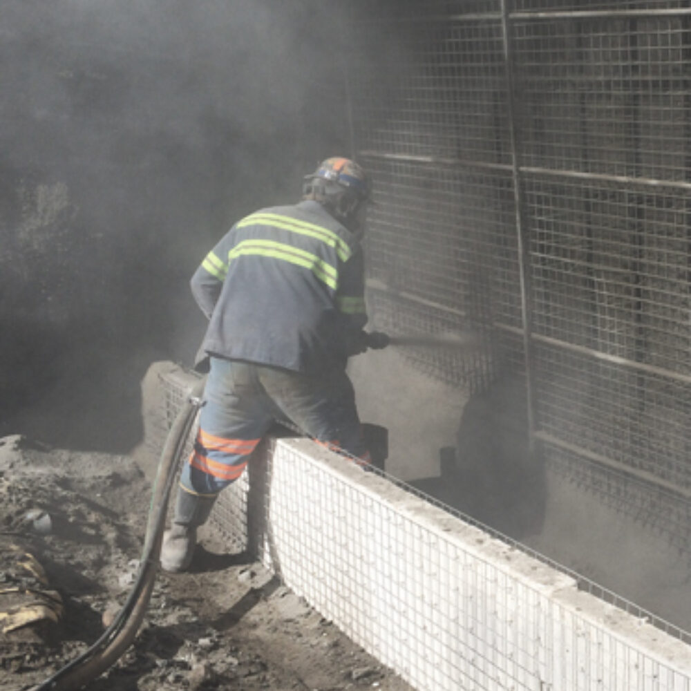 Man using Geotech underground