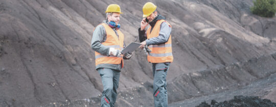 Strata miners checking details
