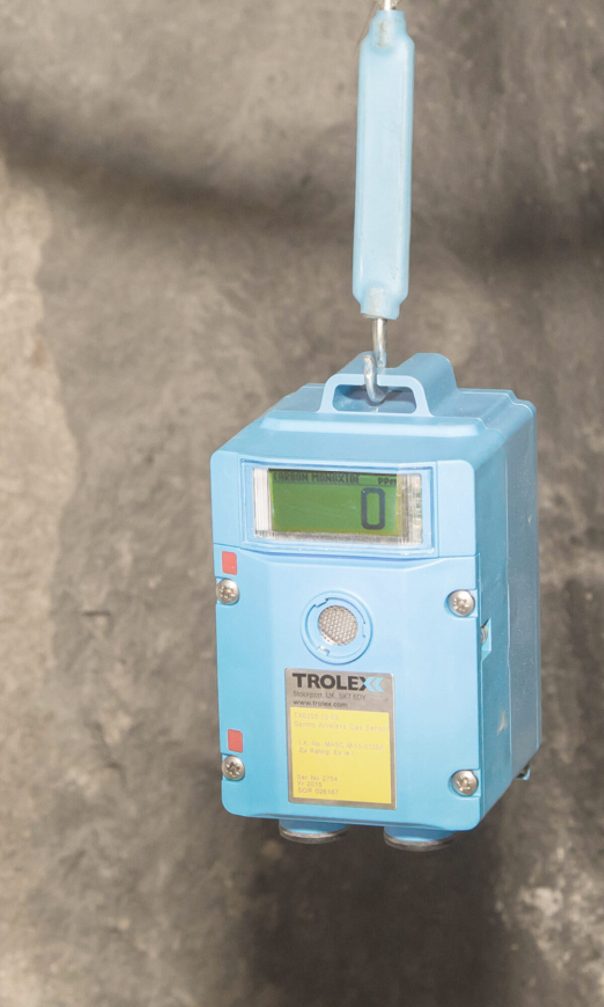 Gas detector for tunneling