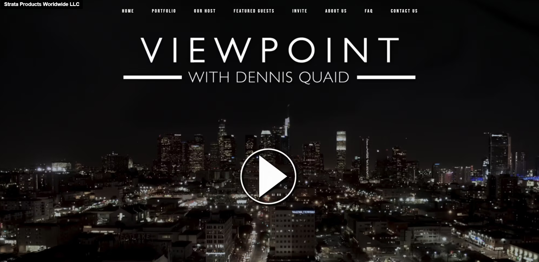 Strata on Viewpoint with Dennis Quaid